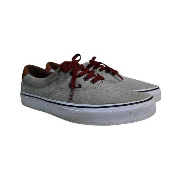Vans Era 59 Oxford and Leather Gray Skate Shoe Sneaker in Gray - Picture 1 of 9